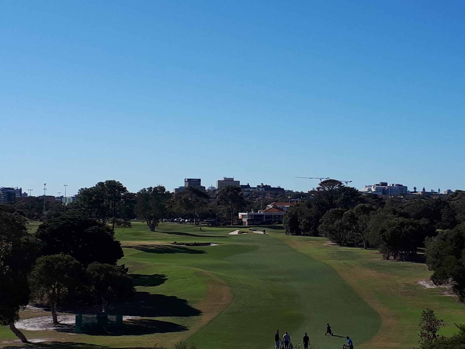 Golf course sprayed with Vertmax Pigment