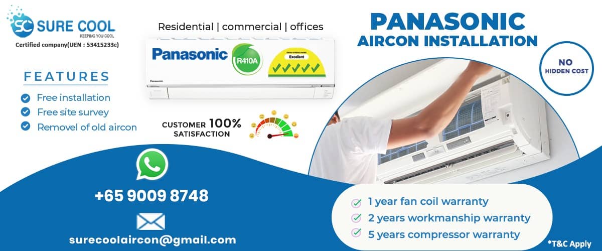 Panasonic aircon installation in singapore